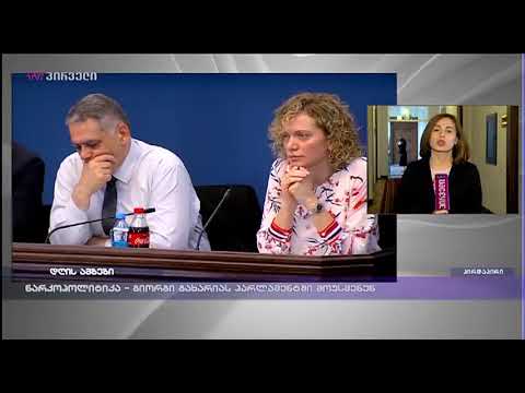 ნარკოპოლიტიკა - გიორგი გახარიას პარლამენტში მოუსმენენ